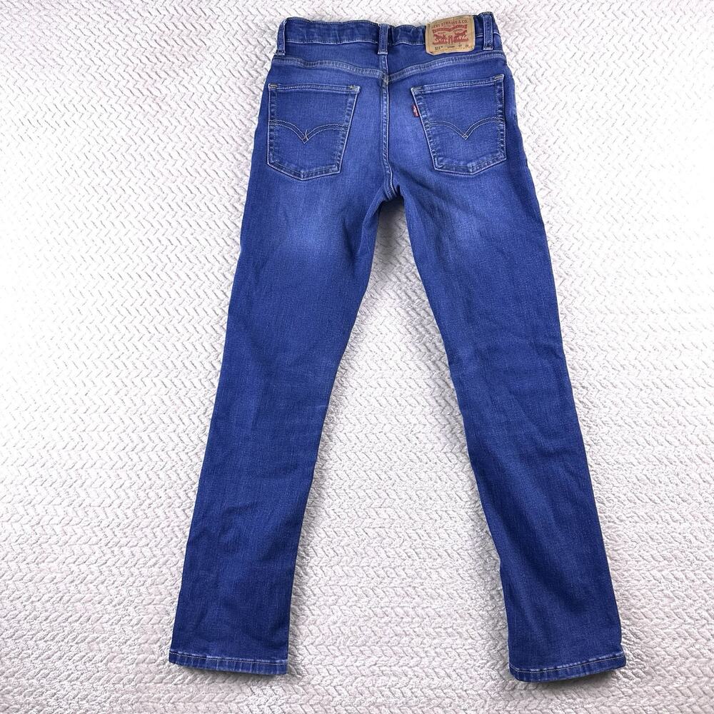Levis 511 Skinny Blue Jeans Youth Boys Size 14 Reg 27x29 Adjustable Waist - Picture 4 of 12